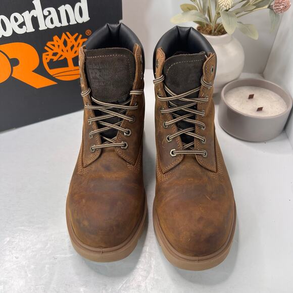 Timberland PRO Sawhorse 6" Composite Safety Toe Boots Brown Men 8M Light Wear - Picture 5 of 10